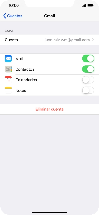 Desliza el dedo hacia arriba desde la parte inferior de la pantalla para terminar y volver a la pantalla de inicio.