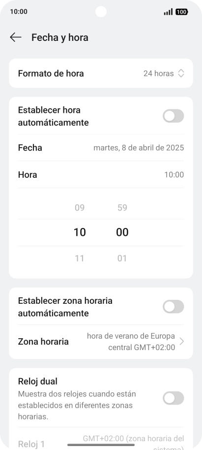 Pulsa el indicador junto a 