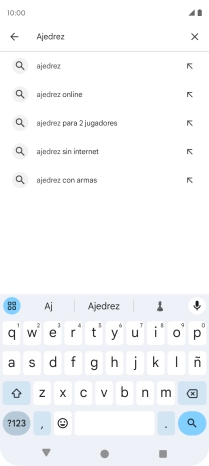 Introduce el nombre del tema o de la app y pulsa el icono de búsqueda.