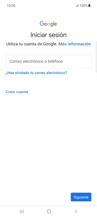 Si no tienes una cuenta de Google, pulsa Crear cuenta y sigue las indicaciones de la pantalla para ver cómo crear una cuenta nueva.