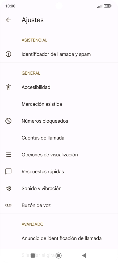 Pulsa Cuentas de llamada.