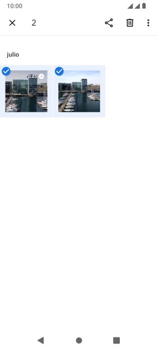 Pulsa el icono de compartir.