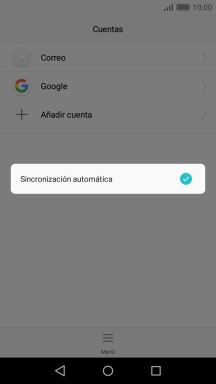 Pulsa Sincronización automática.