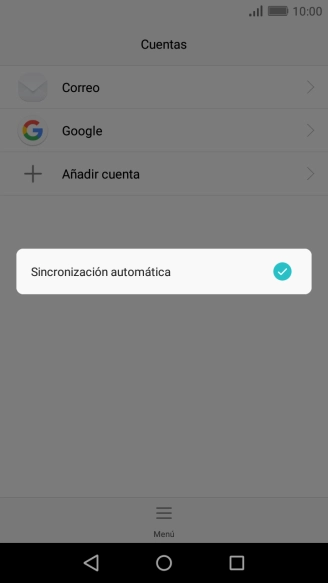 Pulsa Sincronización automática.