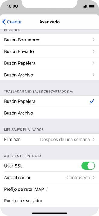 Pulsa el indicador junto a 