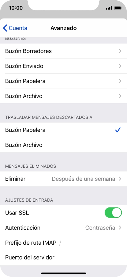 Pulsa el indicador junto a 