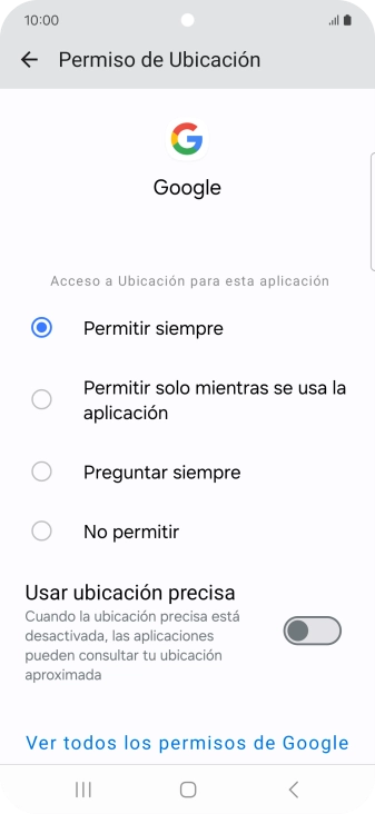 Pulsa el ajuste deseado.