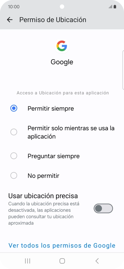 Pulsa el ajuste deseado.
