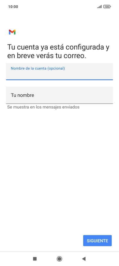 Pulsa Tu nombre e introduce el nombre del remitente. Pulsa Tu nombre e introduce el nombre del remitente.