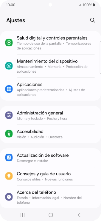 Pulsa Administración general. Pulsa Administración general.
