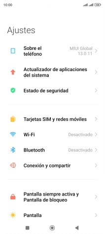 Pulsa Tarjetas SIM y redes móviles.