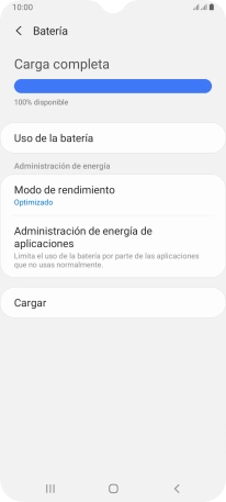 Pulsa Modo de rendimiento.