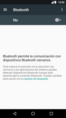 Pulsa el indicador para activar la función.