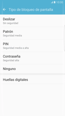 Pulsa Huellas digitales.