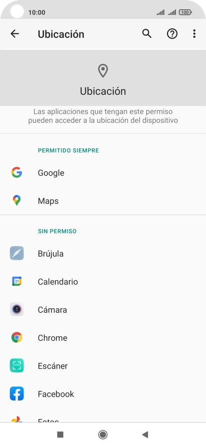 Pulsa la app deseada.