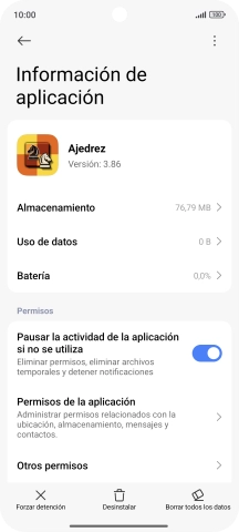Desliza el dedo hacia arriba desde la parte inferior de la pantalla para terminar y volver a la pantalla de inicio.