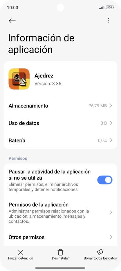 Desliza el dedo hacia arriba desde la parte inferior de la pantalla para terminar y volver a la pantalla de inicio.