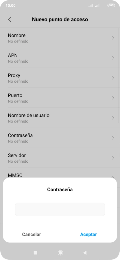 Introduce wap125 y pulsa Aceptar.