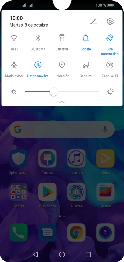 Pulsa el icono de modo de sonido las veces que sean necesarias para activar o desactivar el modo silencioso.