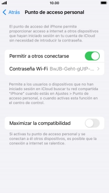 Pulsa la tecla de inicio para terminar y regresar a la pantalla de inicio.