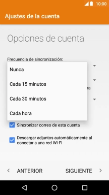 Pulsa el ajuste deseado.