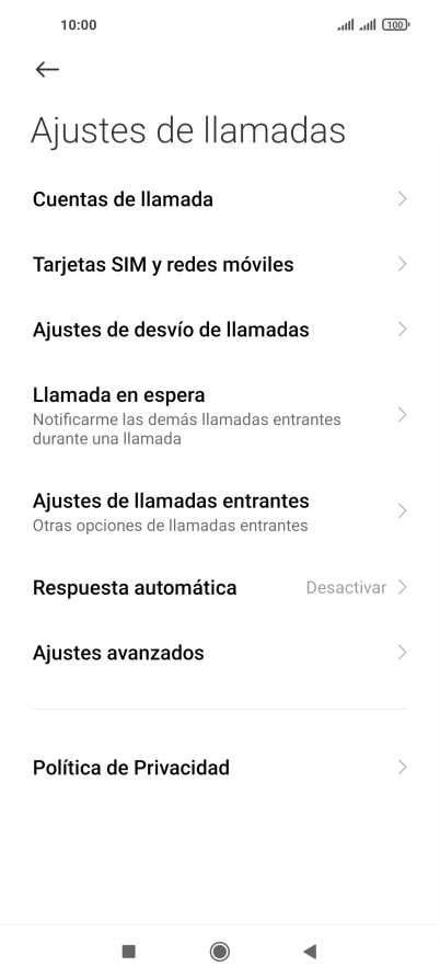 Pulsa Ajustes de desvío de llamadas.