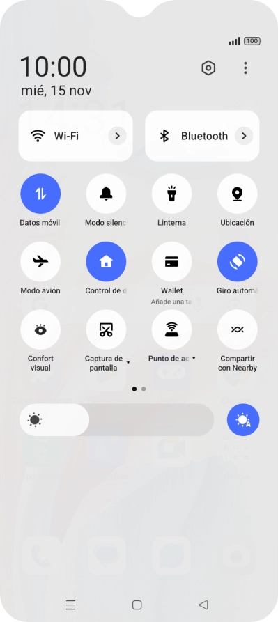 Pulsa el icono de ajustes.