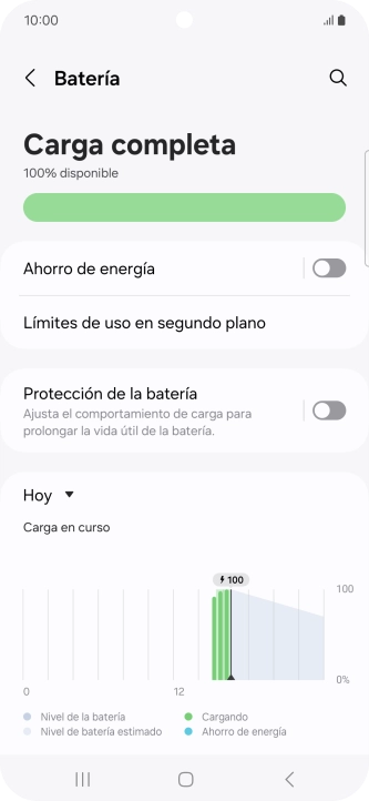 Pulsa Ahorro de energía.