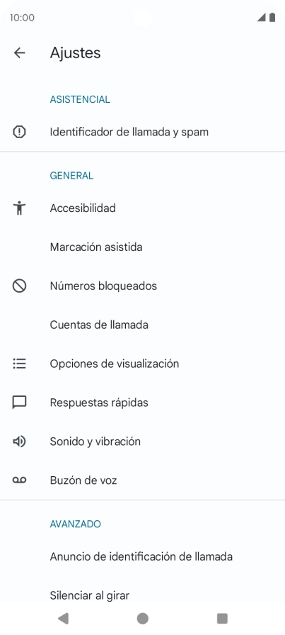 Pulsa Cuentas de llamada.