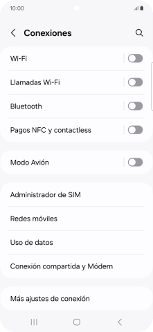 Pulsa Redes móviles.