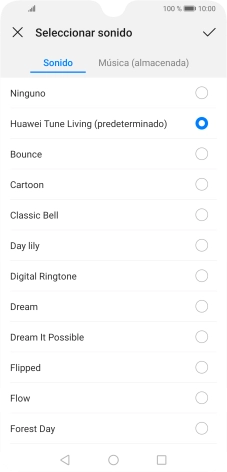 Pulsa Música (almacenada).