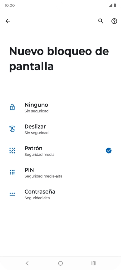 Pulsa Ninguno.