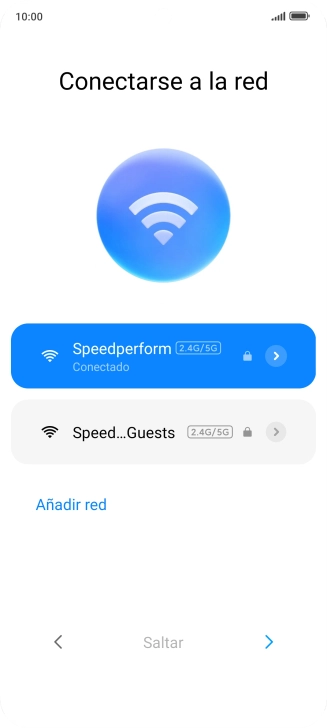 Pulsa la flecha hacia la derecha.