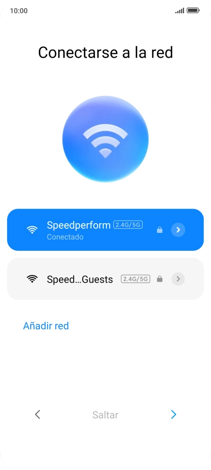 Pulsa la flecha hacia la derecha.