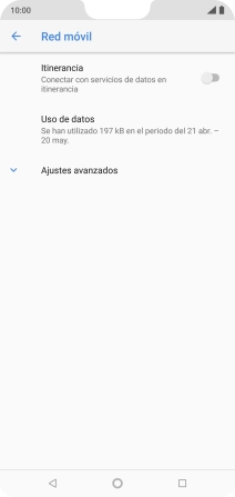 Pulsa Ajustes avanzados.
