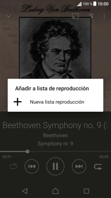 Pulsa Nueva lista reproducción.