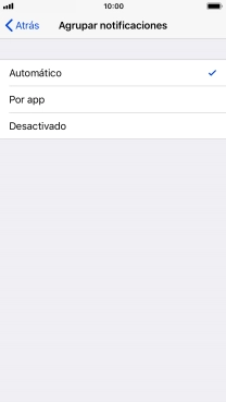 Pulsa el ajuste deseado.