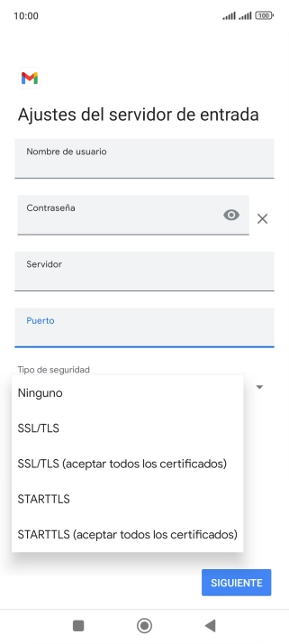 Pulsa Ninguno.