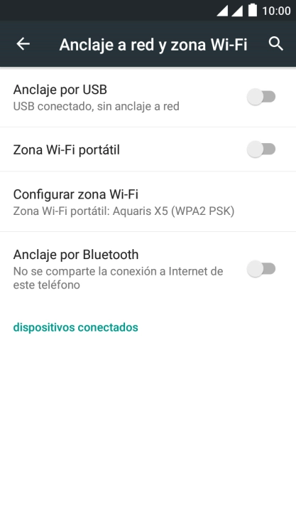 Pulsa el indicador junto a 
