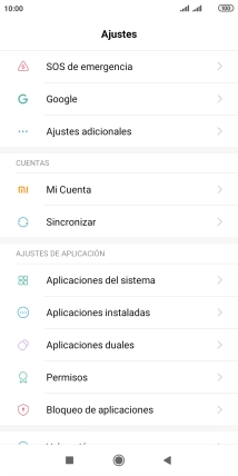 Pulsa Ajustes adicionales.