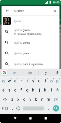 Introduce el nombre del tema o de la app y pulsa el icono de búsqueda.