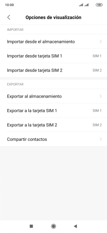 Pulsa Importar desde ‹tarjeta SIM›. Pulsa Importar desde ‹tarjeta SIM›.