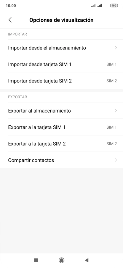 Pulsa Importar desde ‹tarjeta SIM›. Pulsa Importar desde ‹tarjeta SIM›.