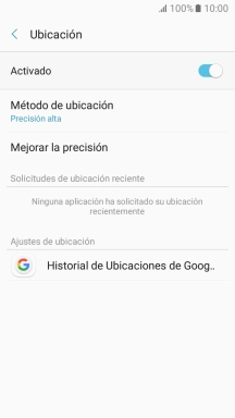 Pulsa Método de ubicación.