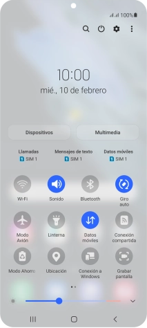 Pulsa el icono de ajustes.
