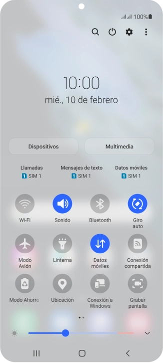 Pulsa el icono de ajustes.