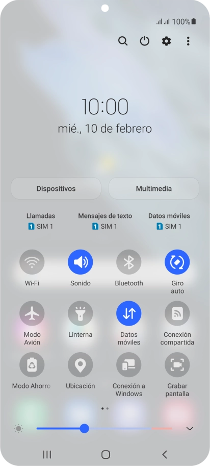 Pulsa el icono de ajustes.