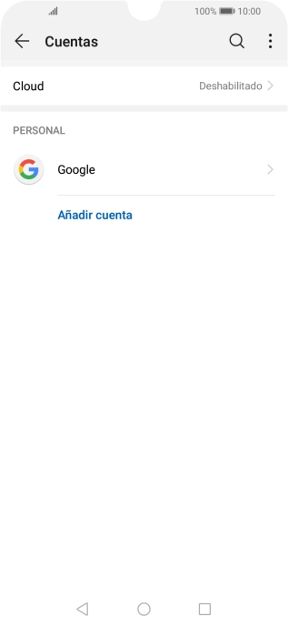 Pulsa la cuenta deseada. Pulsa la cuenta deseada.