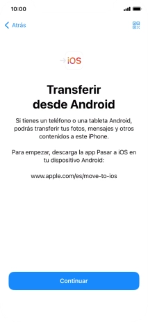 Para transferir contenido a tu teléfono, tienes que haber instalado la app 