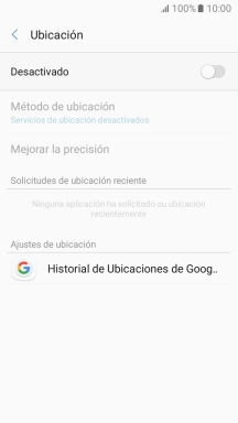 Pulsa el indicador para activar o desactivar la función.